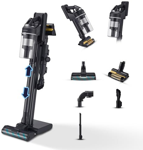 Samsung Scopa Elettrica VS20C955CTK/WA Jet 95 Multi Extra, Potenza 210W, Aspirapolvere Senza Filo, Fino a 120 Min di Autonomia