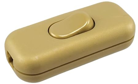 Interruttori dorati a 3 poli (2) con scocca e contatti con viti, 6 A, 250 V~, interruttore intermedio con leva ON/OFF per LED