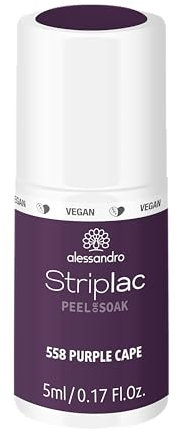alessandro Striplac Peel or Soak - Frozen Beauty - Purple Cape - Leuchtendes Lila - Vegan - LED-Nagellack in Lila - Für perfekte Nägel in 15 Minuten, 5ml