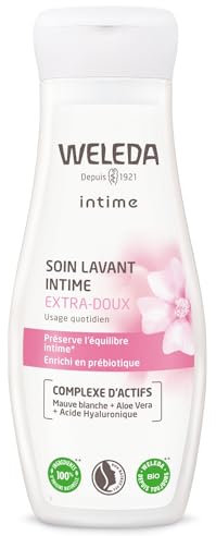 WELEDA - Soin lavant Intime Extra-doux - Texture gel extra-douce - Nettoie en douceur - NATRUE* - Vegan*** - 200 ml