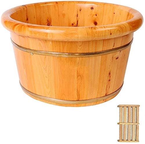 Fußwanne Holzfußbecken Haushaltsgeschenk Fußbad Holzwanne, Holzfußbecken Saunazubehör Saunaeimer Wassereimer, handgefertigte Holzfußbadwannen, Fußentspannungsfass Haushaltsgegenstände Dekoration