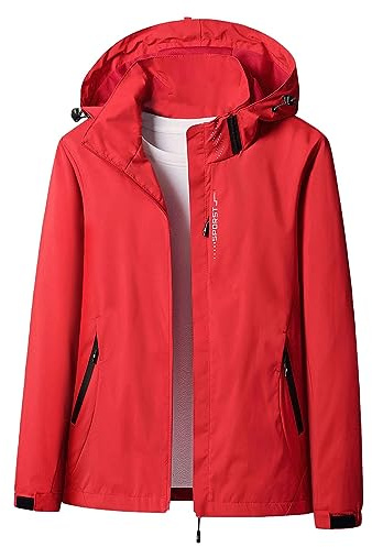 Giacca Impermeabile da Esterno Donna Impermeabile Giacche da Esterno Leggere 3 in 1 Cappotti Antipioggia Taglie Forti Camminata Sci Escursionismo Montagna Cappotti Softshell con Tasche con Cappuccio