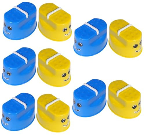 BESTonZON 10stücke Mädchen Stelzen Spielzeug Interaktive Balance-spielzeuge Für Mädchen Geeignet Für Outdoor-Sport Und Gleichgewichtstraining Blau Und Gelb