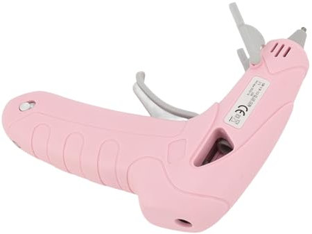 Pistola per Colla a Caldo Senza Fili con Supporto, Mini Pistola per Colla Ricaricabile Tramite USB, Pistola per Colla a Caldo Portatile Rosa Pistola per Colla a Caldo con