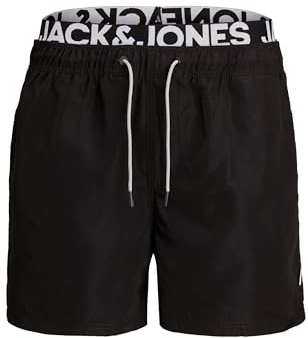 JACK & JONES Aruba badshorts herr badbyxor, Svart (Black), 3XL