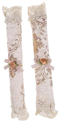 Operitacx Copri Maniglie Frigorifero Lunga Con Ricamo Protezione Maniglia Cucina Morbida e Lavabile Copertura Decorativa Per Frigo Incasso Colore Rosa Stile Casuale