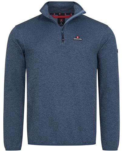 Höhenhorn Swissfels Herren Strickfleece Pullover Dunkelblau Gr. L