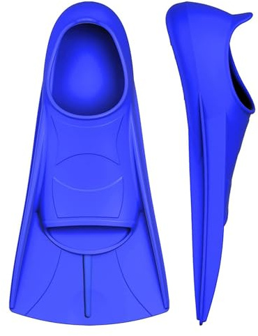 MZRAN Schwimmtrainingsflosse in Reisegröße, professionelle Schwimmflosse, bequemes Silikon, kurze Schwimmflossen für Damen und Herren, Schwimmtrainingsflossen, Wasserausrüstung zum Schnorcheln