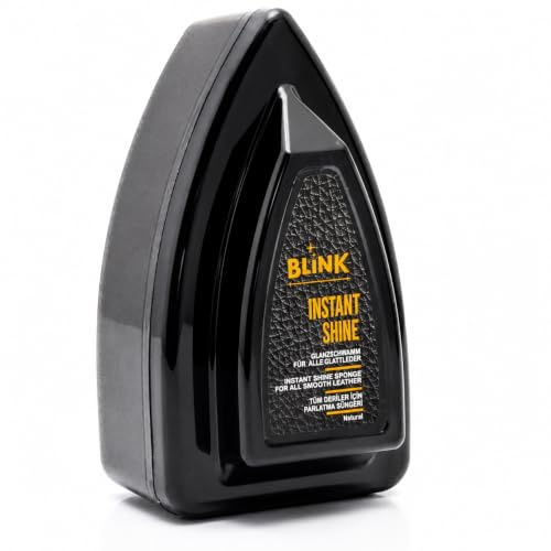 Blink Instant Shine – Glanzschwamm für Leder – Sofortiger Glanz für Glattleder & Kunstleder – Schuhpolierschwamm zur Reinigung, Pflege & schnellen Auffrischung