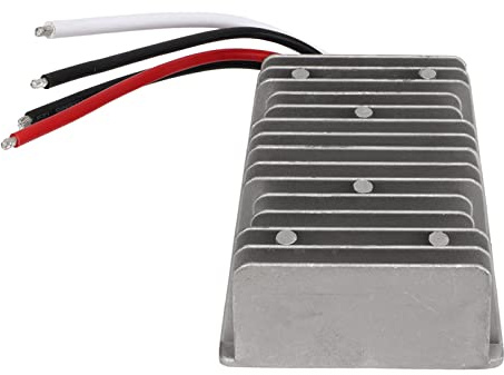 Ejoyous Convertitore Regolatore di Tensione da 24 V A 12 V in Alluminio Impermeabile 40 A 480 W per Carrelli da, Camion, Barche