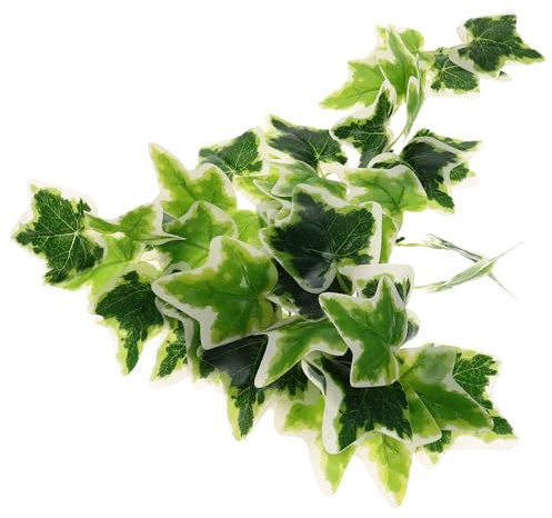 VALICLUD Plante Suspendue Artificielle pour Terrarium de Reptiles et Amphibiens, Feuilles en Plastique Réalistes, Décoration Ventouse, Adaptée aux Habitats de Geckos, Lézards et Dragons