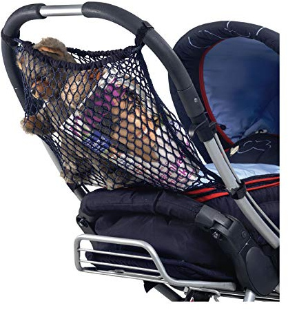 Reer 74877 Einkaufsnetz für Kinderwagen, schwarz