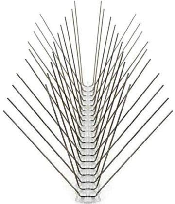AVI FIN La solución a tus problemas con las aves : Pack 10 Metros -4-hileras de Pinchos antipalomas. Púas Acero Inoxidable. Sistema antipalomas Muy efizaz para ahuyentarlas. El más Vendido.