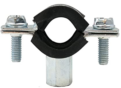 Talon - Rubber Lined Clip - 18mm - Pack of 10 - Stell - Rubber Lined - Resistant to High Temperatures - for Home Improvement, Plumbing, Pipe Installation - Tool Set Essentials