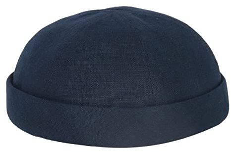 HANSEHELD Docker Cap Leinen Kurz Flach Segler Sailor Cap