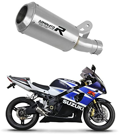 DOMINATOR Terminale di Scarico Marmitta Silenziatore GPS compatibile con GSXR 1000 K1 - K4 2001-2004