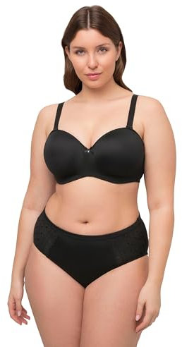 Ulla Popken Damen Multiway-Bra BH, Schwarz, 110C