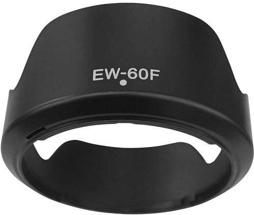 EW-60F Lens Hood for Canon RF-S 18-150mm F3.5-6.3 is STM on EOS R7 R10 Camera(for Accessories),EF-M 18-150mm f/3.5-6.3 is STM on M6 M100,Hxdzieory 55mm Lens Hood