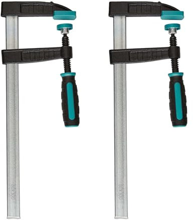 wolfcraft 2 morsetti a vite, 300 mm I 8647000 I Per svariate applicazioni di serraggio, ideale per il fai-da-te