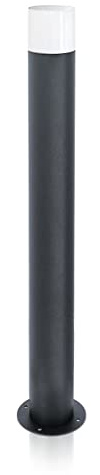 LED Universum - Wegeleuchte 80cm Rund Anthrazit aus Aluguss Außenleuchte witterungsbeständig für LED Leuchtmittel E27 Gartenleuchte IP44