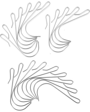 VILLFUL 20stücke Shaped Edelstahl Haken Robuste Hängemöglichkeiten Für Küche Bad Und Büro Vielseitige Halterungen Für Handtücher Utensilien Und Dekorationen Langlebig Und Stabil