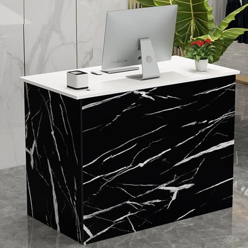 Empfangstheke,Bürotheke,Modern Rezeptionstheke,Modedesign,einfach Und Modern,geeignet for Schönheitssalons,Friseurläden,Ladenrezeptionen Und Andere Szenen (muss Installiert Werden)(D,80CM)