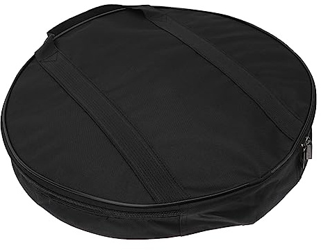 TOYANDONA Bolsa Protectora para Platillos de Oxford Negro Cremallera a Prueba de Óxido, Funda Portátil para Guardar y Transportar Gongs y Percusión