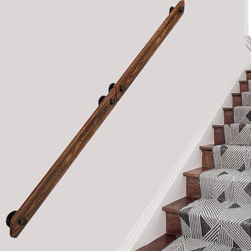 Kit de rampe d'escalier avec support en corde de chanvre pour rampe d'escalier 30 cm