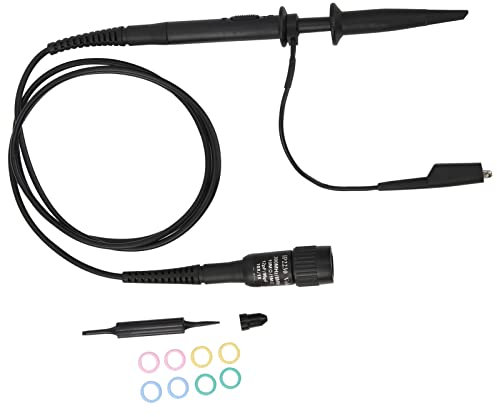 Sonde Passive à Oscilloscope 300MHz, Sonde électrique Universal 10-50pf Universel 10-50pf avec Manche de Positionnement, pour la Plupart des Installations et Utilisation de