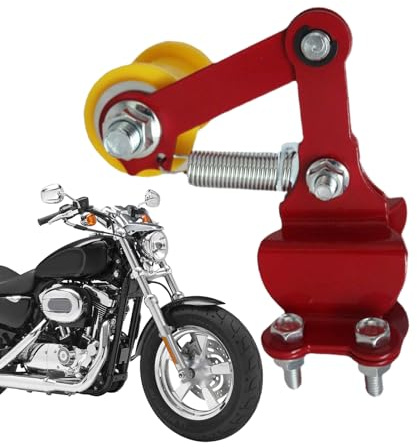 Tenditore per catena per moto - Strumento di tensionamento per ATV - Guida tenditore con rulli flessibili per moto bici e quad
