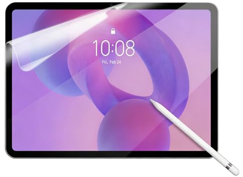 YiiLoxo Paperfeel Screen Protector for Lenovo Idea Tab Pro 2025 (12.7 inch) Tablet, Matte PET Paper Screen Protector Film for Drawing Writing [Anti-Fingerprint] [High Sensitivity]