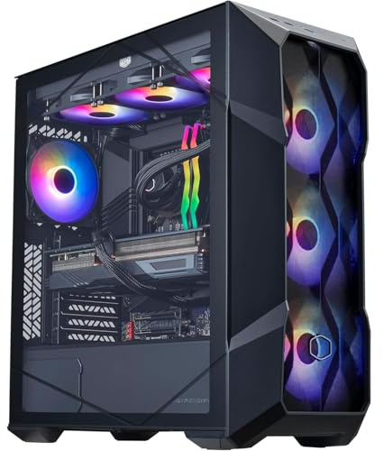 Cooler Master TD5 Pro Gaming PC – AMD RYZEN 7 9800X3D, NVIDIA GeForce RTX 5090 32GB, 32GB DDR5 6000MHz, 2TB Gen4 M.2, Windows 11, V Platinum 1100 V2 PSU, ATX Desktop PC