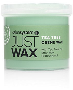 Salon System Just Wax Tea Tree Cream Wax with Natural Antiseptic Tea Tree 450g