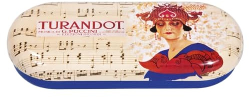 Fridolin 18786 Brillenetui Opera - Turandot, Metall, bunt, 16 x 6,6 x 2,8 cm
