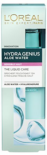 L'Oréal Paris Hydra Genius Aloe Aqua fuktvätska känslig hud, 2-pack (2 x 70 ml)