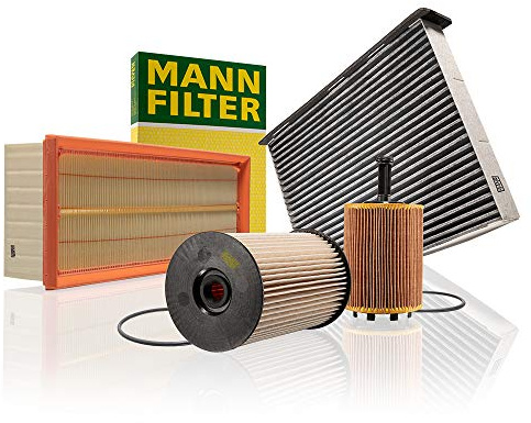 Original MANN-FILTER Wartungspaket aus 1x Luftfilter C 35 154, 1x Kraftstofffilter PU 825 x, 1x Innenraumfilter CUK 2939 und 1x Ölfilter HU 719/7 x - Für PKW
