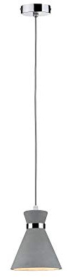 Paulmann 70890 Lampada a sospensione Verve max. 20 Watt Lampadario protezione contro gli spruzzi d’acqua IP44 calcestruzzo, metallo E27