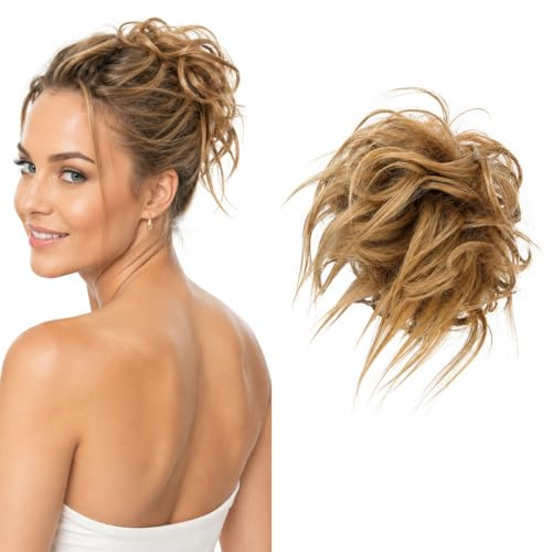 CAISHA XXL Hårstycke Hårelastiskt Updos Brudfrisyrer Voluminöst Vågigt Bulle Medelblond G16F