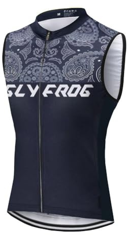 UGLY FROG® Cycling Vest Herren Fahrradtrikot,MTB Outdoor Männer Ärmellos Radtrikot Jersey/Fahrradbekleidung, Schnell Rocknend Fahrradkleidung Für Rennrad,Radsport DEHerMJ01
