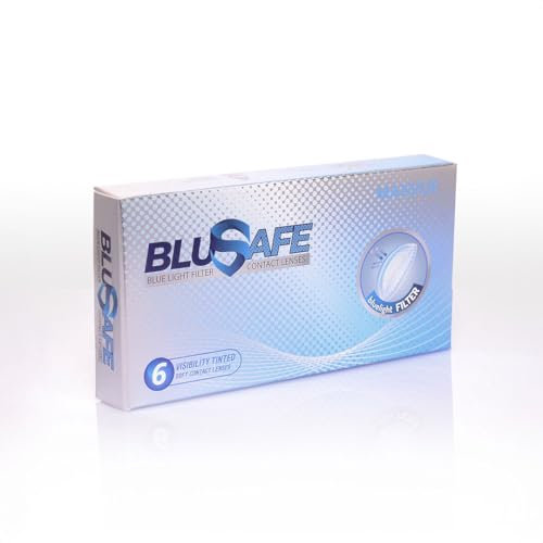 Maxvue Blusafe Monatslinsen Kontaktlinsen mit Blaulichtfilter & UV Schutz 6er Pack | Kontaktlinsen Monatslinsen, UV Kontaktlinsen, Kontaktlinsen mit Blaulichtfilter | Contact Lenses Dioptrie -4.25