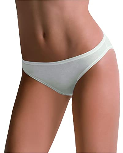 Cotonella 6 Pezzi Slip Donna L'altra 3165 Mini in Cotone Bielastico, Bianco 4/L