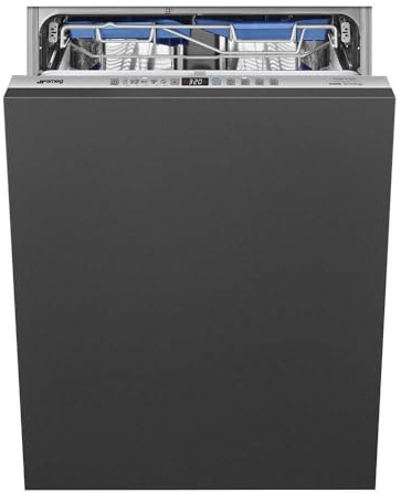 Smeg Lavastoviglie STL323BL 3 Acciaio Inossidabile Incasso 1 Litro 3kg 2dB Sistema di Riduzione del Suono Compatto per Piatti e Bicchieri quotidiani