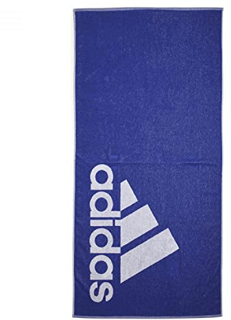 adidas Unisex Brand Towel, Semi Lucid Blue / White, L