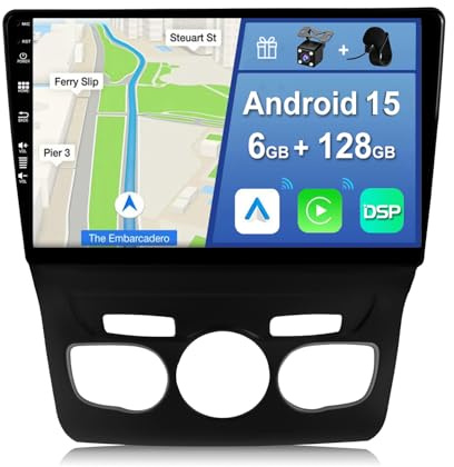 YUNTX [6GB+128GB] Autoradio 2 DIN Android 14 per Citroen C4 C4L DS4 (2013-2017)-[Incorporato Carplay/Android Auto/DSP/GPS]-IPS 2.5D 10.1 Touch Screen-Camera+MIC-DAB/Mirror Link/Bluetooth 5.0/WiFi