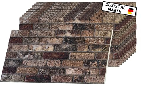 AS Country Stone® Wandpaneele Steinoptik - 3D Effekt - Wandverkleidung Steinoptik für Küche, Wohnzimmer, Innen- und Außenbereich - Steinoptik Styropor - 3D Wandpaneele - Akustikpaneele I ST135 |