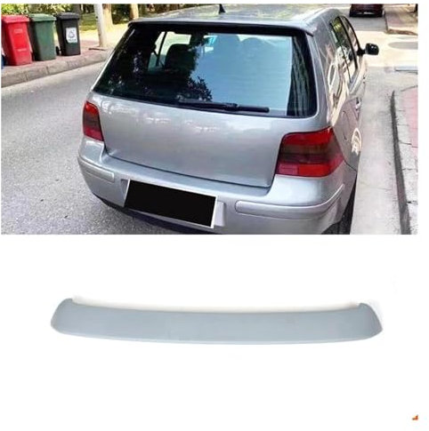 Heckspoiler Für VW Für Golf 4 IV MK4 Standard Und R32 1998-2004 Hinten Dach Spoiler Fenster Flügel PU Unlackiert Grau Auto Zubehör HintenSpoiler