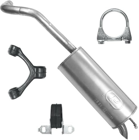 Polmo Schalldämpferset Auspuff Endtopf für Fabia 2 II 2007-11/2014 1.6 Schrägheck