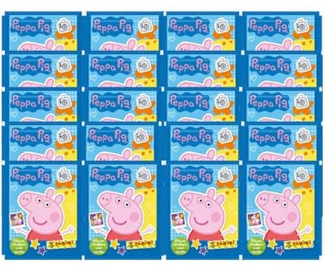 Panini Peppa Pig Sticker Mein Fotoalbum - Sticker & Cards Serie (Deutsche Version 2023) – 20x Stickertüten