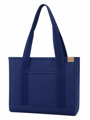 TeeYee Damen Mittelgroß Handtasche Canvas Satchel Tote Bag Schultertasche | Shopper für Bücher,Handbag für Alltag Arbeit,Einkaufstasche für Mädchen