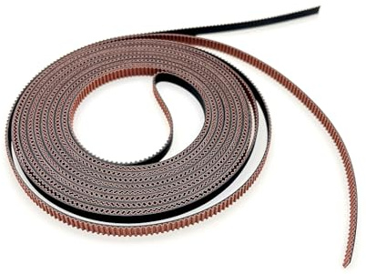 JZK Correa dentada GT2 LxB 5 m x 6 mm División 2 mm Núcleo de fibra de vidrio con superficie dental para impresoras 3D, tornos CNC, fresado y transmisión mecánica.